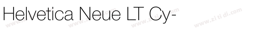 Helvetica Neue LT Cy字体转换